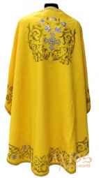  Priest vestments, yellow gabardine, Greek Cut - фото