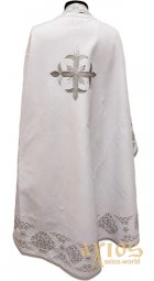 Priest vestments, white gabardine, Greek Cut - фото