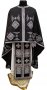 Priest vestments, black gabardine, Greek Cut