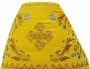 Priest Vestment, embroidered on velvet, yellow colour, embroidery in gold