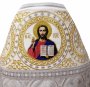 Priestly vestments, combined, brocade, shoulders embroidered on velvet, fabric "Kiev cross"