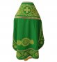 Priest vestment, green gabardine, sewn gallon