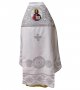 Priest vestment, fabric - white velvet, embroidered galoon with embroidery “Circles”
