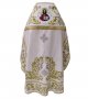 Priestly vestments, white velvet, gold embroidery