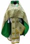 Priest vestments, green Greek brocade