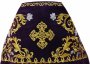 Priestly vestments, embroidered on purple velvet