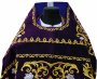 Priestly vestments, embroidered on purple velvet