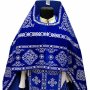 Priest vestments, blue velvet with embroidery "Circles"