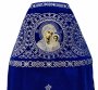 Priest vestments, blue velvet with embroidery "Circles"
