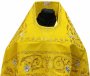 Priest vestments, yellow velvet, embroidered icon of Savior, icons of Saints