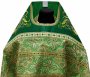 Priest vestments, shoulders embroidered on green velvet, the main material - brocade, embroidered icon of Trinity