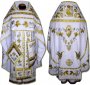 Priestly vestments, embroidered on white gabardine, sewn on icon R131M