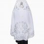 Priest`s vestments, embroidery on white gabardine