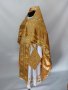 Beige priestly vestments, embroidery on velvet