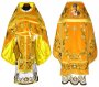Priest Vestments, Embroidered on Yellow velvet, with an icon, sewn galloon R0042m (n)